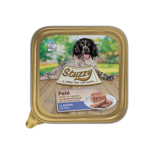 Mister Stuzzy Dog Nassfutter Hund Ente, Aluschale