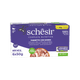 Schesir Nassfutter Katze Thunfisch mit Rinderfilets, 6 × 50 g, Multipack
