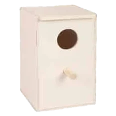 Holz-Nistkasten für Sittiche