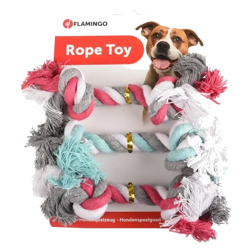 Mini-Baumwollknoten für Hunde, 3er-Pack