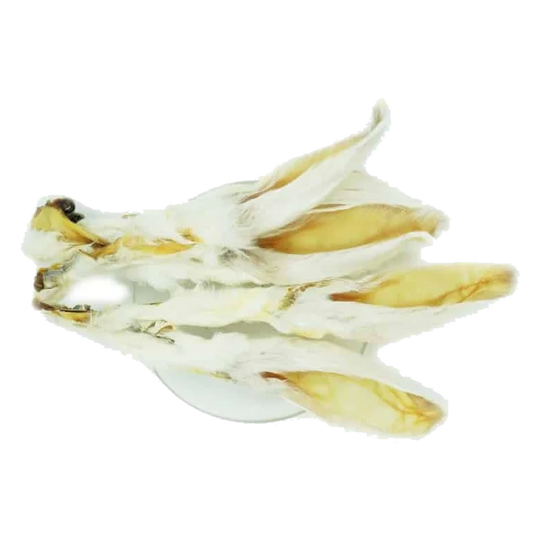 Hundesnacks Kaninchenohren mit Fell getrocknet, 1 kg