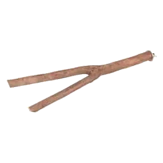 V-förmige Holzsitzstange mit Gewinde, 31 cm