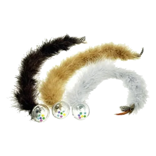 Ball mit Feder für Katzen