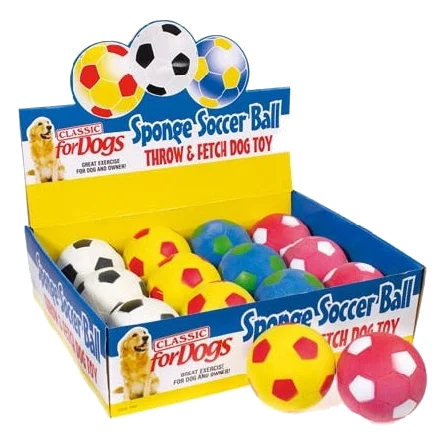 Hundeball Fußball halbfest Classic Soccer Ball, 95 mm