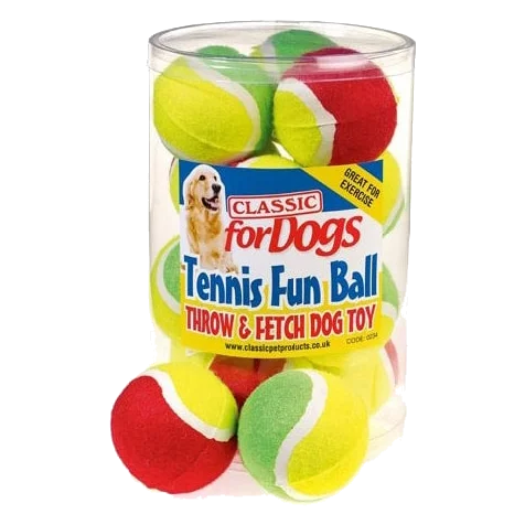 Hundeball Tennisball zweifarbig Classic Fun Ball, 60 mm