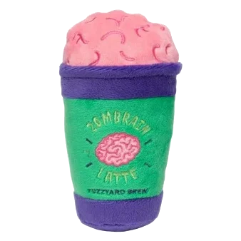 Halloween-Plüschspielzeug für Hunde FuzzYard Zombrain Latte