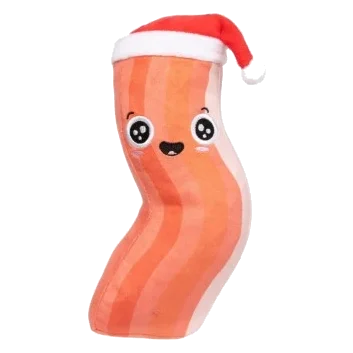 Weihnachts-Plüschspielzeug für Hunde FuzzYard Bacon-ing Xmas
