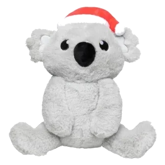 FuzzYard Coco Koala Weihnachts-Plüschspielzeug für Hunde, Größe L
