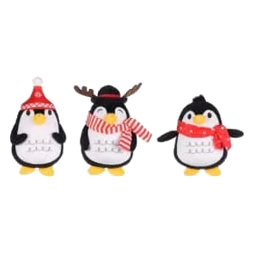 Kleiner Weihnachts-Plüschpinguin für Hunde, 20 cm