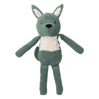 Plüschspielzeug für Hunde aus Cord FuzzYard Life Känguru Myrtle Green