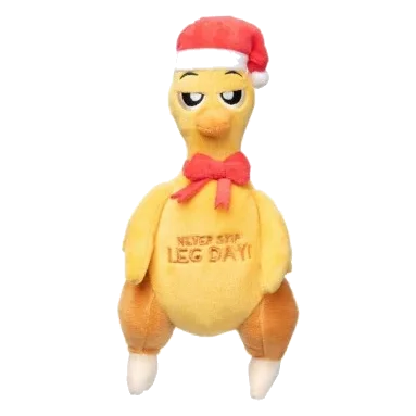 Weihnachts-Hundespielzeug aus Plüsch FuzzYard Never Skip Leg Day Chook
