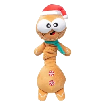Weihnachts-Hundespielzeug aus Plüsch FuzzYard Veronecka the Gingerbread
