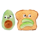 Plüschspielzeug für Hunde FuzzYard Avocado und Toast, 2er-Set