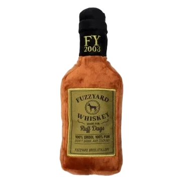 Plüschspielzeug für Hunde FuzzYard Whiskyflasche mit Quietscher