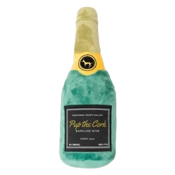 Plüschspielzeug für Hunde FuzzYard Flasche Pup The Cork mit Quietscher