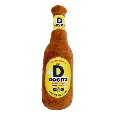 Plüsch-Hundespielzeug FuzzYard Dogitz Beer als Bierflasche