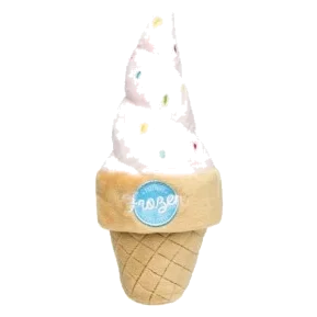 FuzzYard Eis Plüschspielzeug für Hunde mit Quietscher