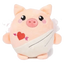 FuzzYard Love Cu-pig Plüschspielzeug für Hunde, Amor-Schweinchen