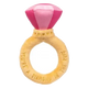 FuzzYard Love Diamond In The Ruff Ring Plüschspielzeug für Hunde, Diamantring