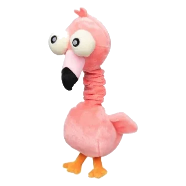 Kuscheltier für Hunde FuzzYard Neck Minnits Neckole Flamingo mit Stretchhals