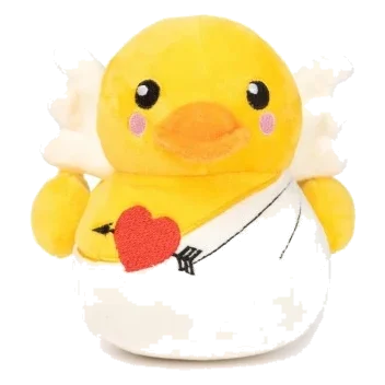 Plüsch-Hundespielzeug FuzzYard Cupid Duck Ente mit Quietscher