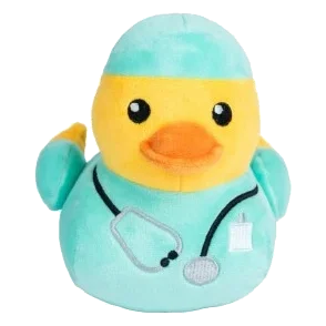 Plüsch-Hundespielzeug FuzzYard Ducktor Ente mit Quietscher