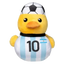 Plüschspielzeug für Hunde FuzzYard Fußball-Ente Argentinien Nr. 10 mit Quietscher