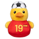 Kuscheltier für Hunde FuzzYard Fußball-Ente Spanien Nr. 19 mit Quietscher