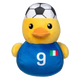 Plüschspielzeug für Hunde FuzzYard Fußball-Ente Italien Nr. 9 mit Quietscher