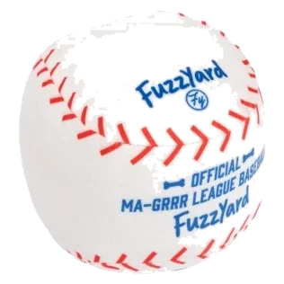 Plüschspielzeug für Hunde FuzzYard Baseball mit Quietscher