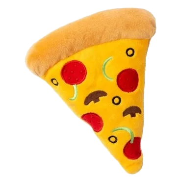 Plüschspielzeug für Hunde FuzzYard Pizzastück mit Quietscher