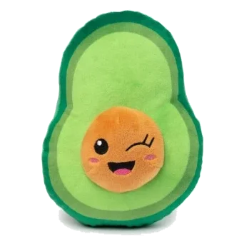 Plüsch-Hundespielzeug mit Quietscher FuzzYard Winky Avocado