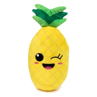 Plüsch-Hundespielzeug mit Quietscher FuzzYard Winky Ananas