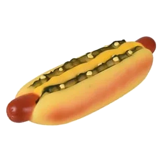 Hundespielzeug Riesen-Hotdog aus Vinyl, 25 cm