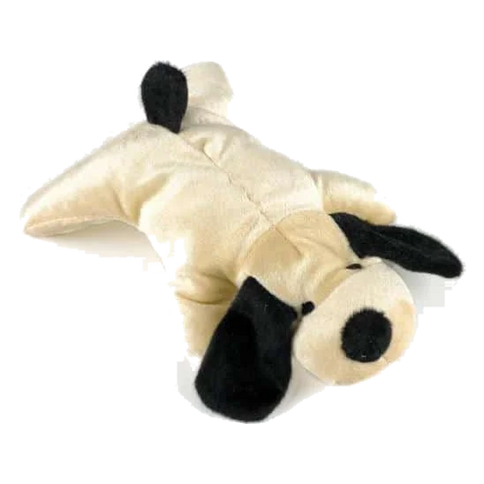 Plüsch-Hündchen mit Schlappohren und Quietscher, 18 cm