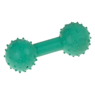 Gummi-Hantel mit Glöckchen 12 cm, Hundespielzeug