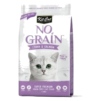 Getreidefreies Katzentrockenfutter Kit Cat No Grain Thunfisch & Lachs, 10 kg