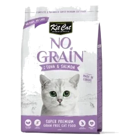 Getreidefreies Katzentrockenfutter Kit Cat No Grain Thunfisch & Lachs, 1 kg