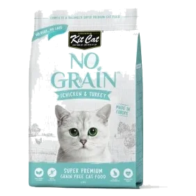 Getreidefreies Katzentrockenfutter Kit Cat No Grain Huhn & Truthahn, 1 kg