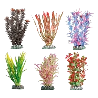 Guyana Kunststoffpflanze sortiert für Aquarien, XS, 9 cm