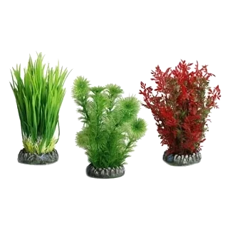 Sri Lanka Kunststoffpflanze sortiert für Aquarien, S, 13 cm