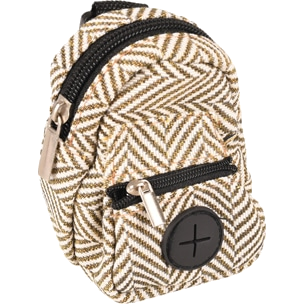 Flamingo 2-in-1 Kotbeutel- und Leckerlihalter in Beige