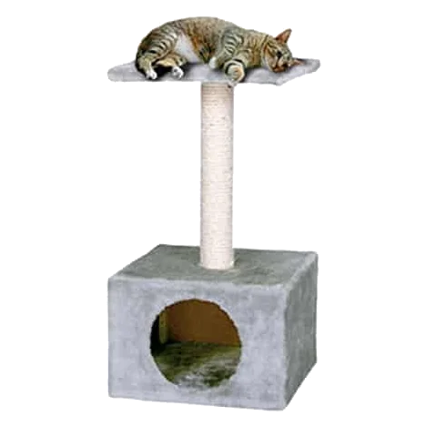 Kratzsäule in Grau für Katzen
