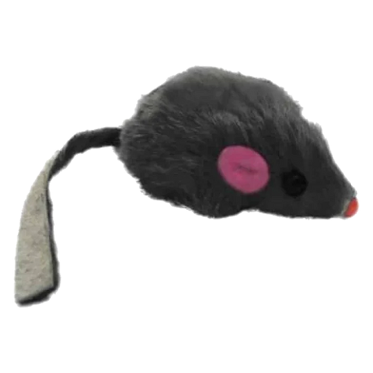 Kaninchenfell-Spielmäuse, 5 cm, Dose mit 80 Stück