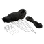Flamingo Katzenschutznetz in Schwarz, 2 × 3 m, Seil 11 mm