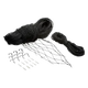 Flamingo Katzenschutznetz in Schwarz, 2 × 3 m, Seil 11 mm