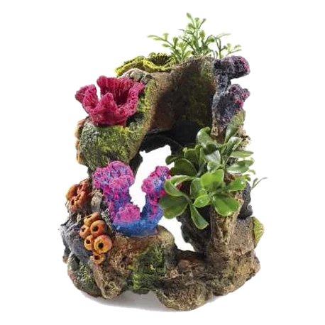 Felsen und Pflanzen Aquarium Deko