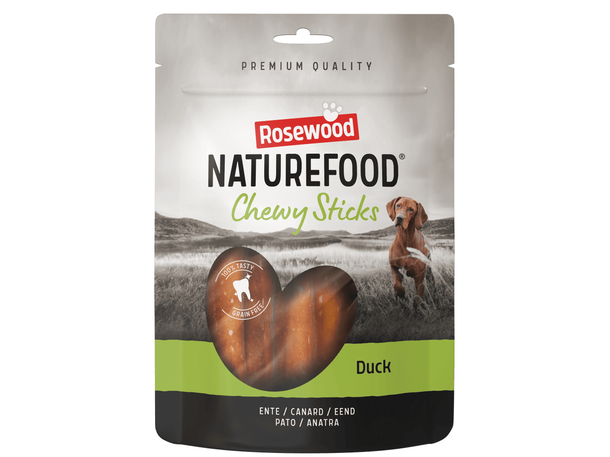 Rosewood Naturefood Chewy Sticks Ente für Hunde, Beutel 100 g