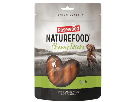 Rosewood Naturefood Chewy Sticks Ente für Hunde, Beutel 100 g
