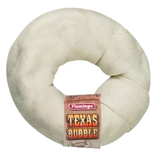 Kauartikel Hund Donut Texas Bubble aus Rinderhaut, 15 cm